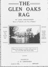Glen Oaks Rag Sheet Music Cover