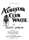 Augustan Club Waltzes Sheet Music
                              Cover