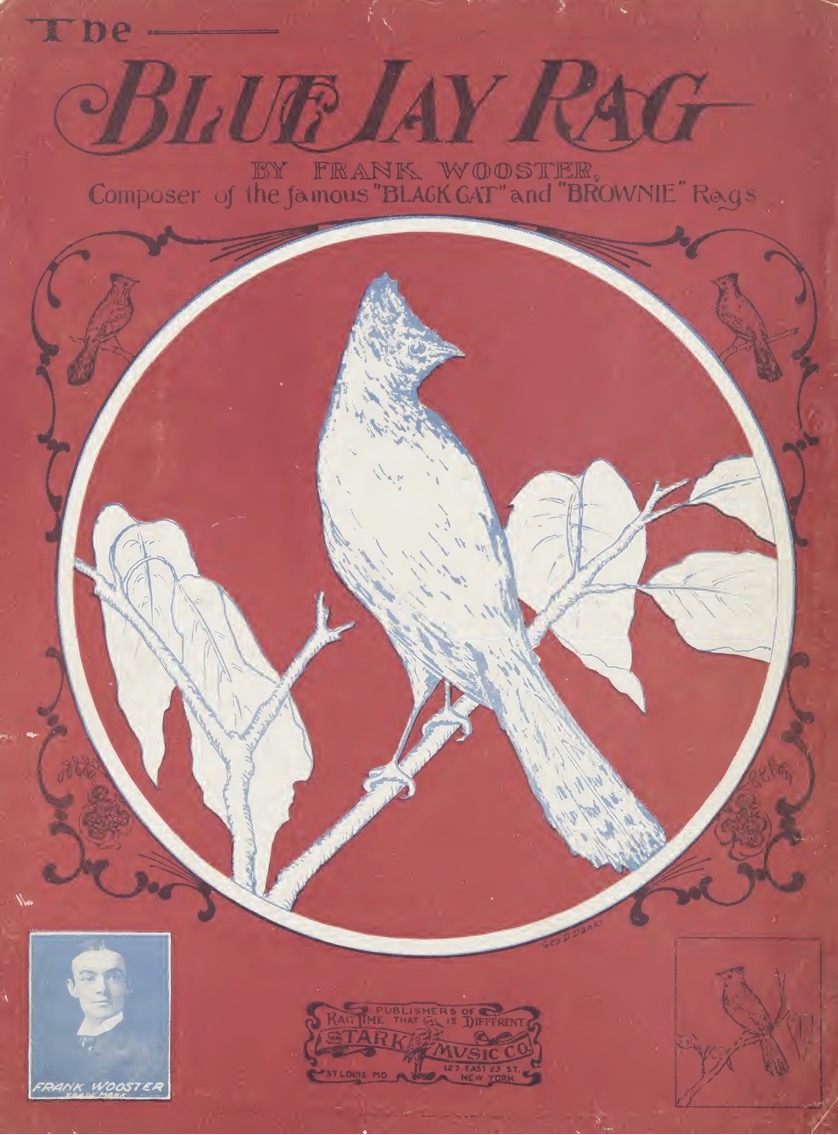 Blue Jay Rag Sheet Music Cover
                              (Wooster)