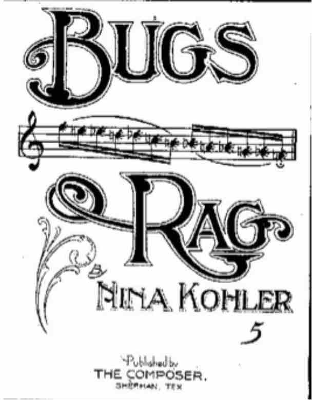 Sheet music cover for Bugs (Kohler)