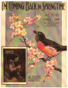 I'm Coming Back in Springtime Sheet
                              Music Cover