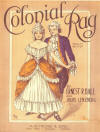 Colonial Rag Sheet Music Cover