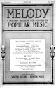 Cover for Melody magazine (January
                            1919)