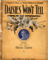 Daisies Won't Tell: Waltz Song Sheet
                              Music Cover