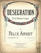Sheet Music Cover for Desecration:
                              Rag Humoresque (Felix Arndt)