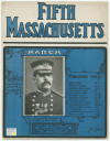 Fifth Massachusetts: March Sheet
                              Music Cover