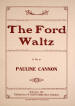 The Ford Waltz Sheet Music Cover