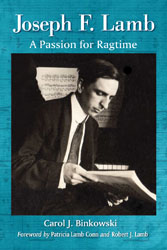 Book cover of Carol Binkowski,
                                  Joseph F Lamb: A Passion for Ragtime