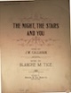 he Night, the Stars and You sheet music
                            cover