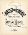 Souvenir de Normandie: Valse
                                  caractéristique Sheet Music Cover
