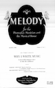 Cover for Melody magazine (March 1926)