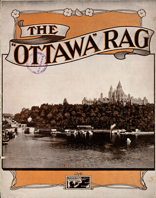 The
                                    Ottawa Rag Sheet Music Cover