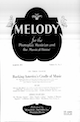Cover for Melody magazine (March 1925)