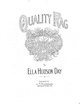 Quality Rag sheet music cover