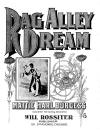 Rag-Alley Dream Sheet Music Cover