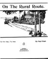 On the Rural Route Sheet Music
                                  Cover