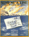 Send Me A Line (When I'm Across The
                              Ocean) Sheet Music Cover