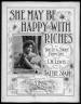 She May Be Happy With Riches Sheet
                              Music Cover