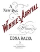 Sheet music cover for Winnie's Arrival: A
                          New Rag