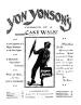 Yon Yonson's Version of a Cake-Walk
                              Sheet Music Cover